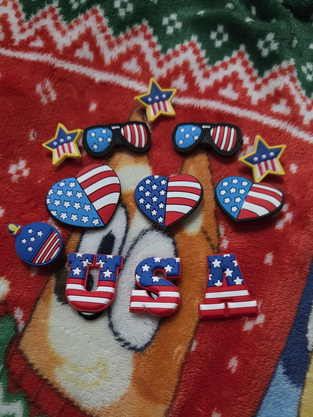 🌼2 For $10🌼USA Flag-Themed Kids Hair Accessories Set - Red, White & Blue